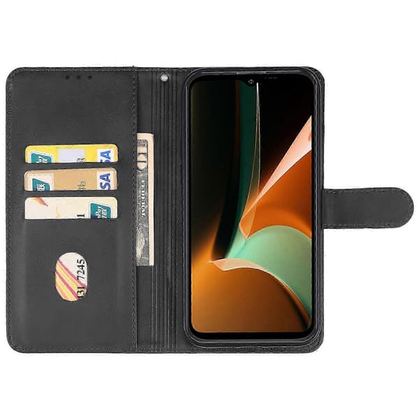 Lærfutteral for Ulefone Armor 17 Pro (FMY) Svart Black For Ulefone Armor 17 Pro