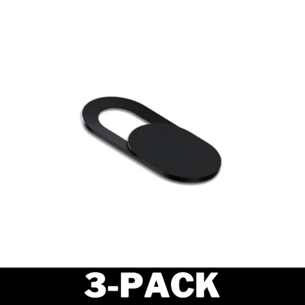 Beskyttelse til webkamera, svart 12 3-Pack