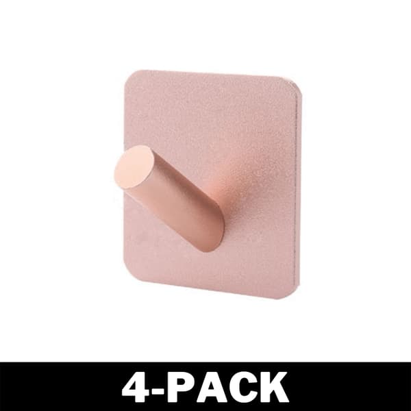 Stilren Håndklekrok - Festes Enkelt - Rosegull 96 4-Pack