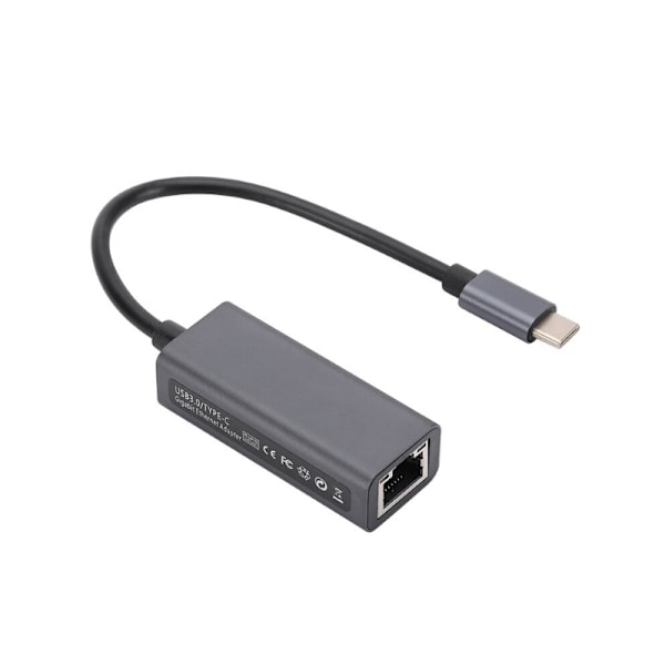 USB-C - Ethernet -sovitin 1 Gbit/s Musta - Monipakkaus 48 1-Pack