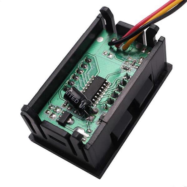 3X DC 0-99.9V 3-leder LED Digital Display Panel Volt Meter Spænding Voltmeter Bil Motor - GRØN
