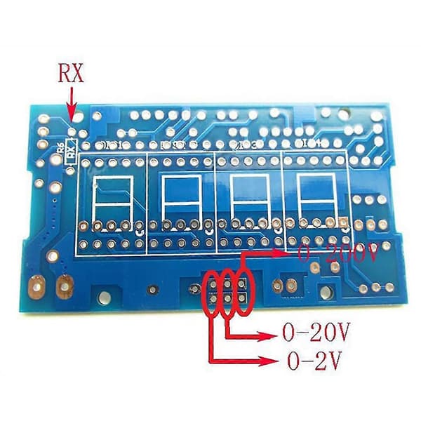 Voltmeter DIY-sett Deler Icl7107 Meterhode Digitalt Voltmeter