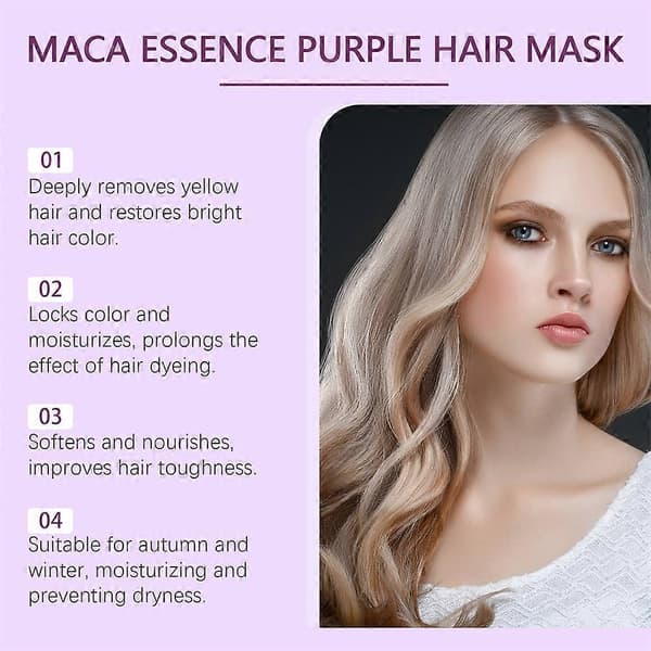 Maca Boost Lilla Hårmaske 500ml Maca Essens Dyp Næring Lysner Hår~A