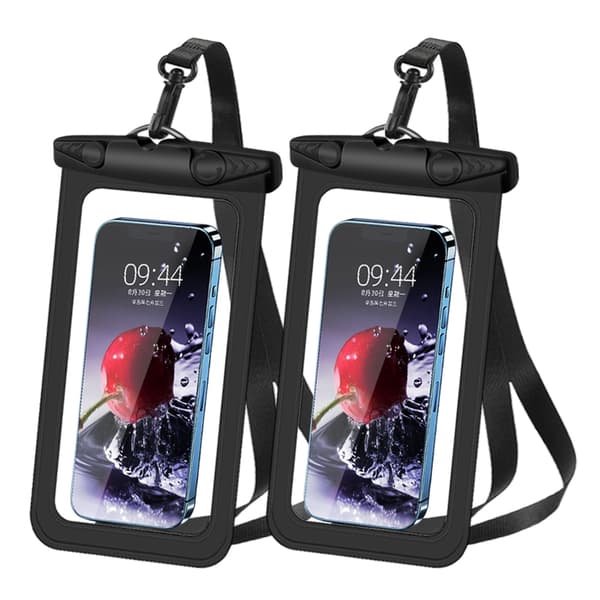 Vanntett mobildeksel, 7 tommer Black