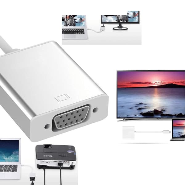 Rask USB-C til VGA Adapter - Speil til Skjerm 48 1-Pack