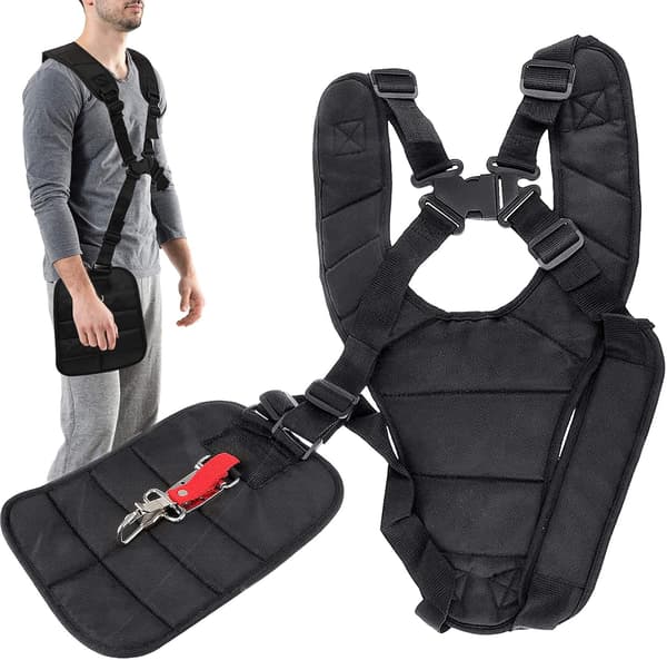 Ryggstropper for ryddesager, gressklippere, doble skulderstropper