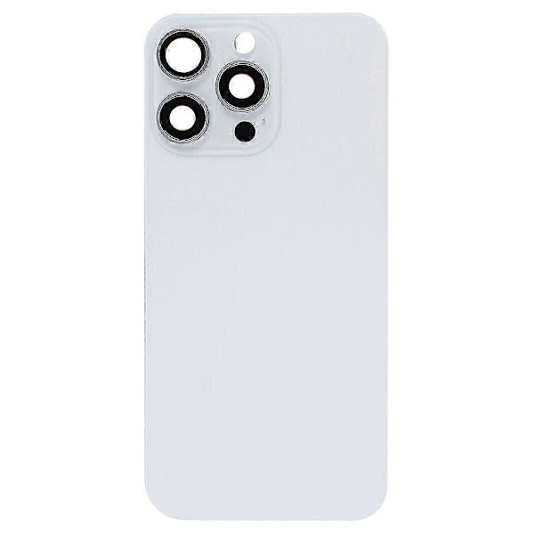 Glas Batteri Baksida för iPhone 15 Pro White