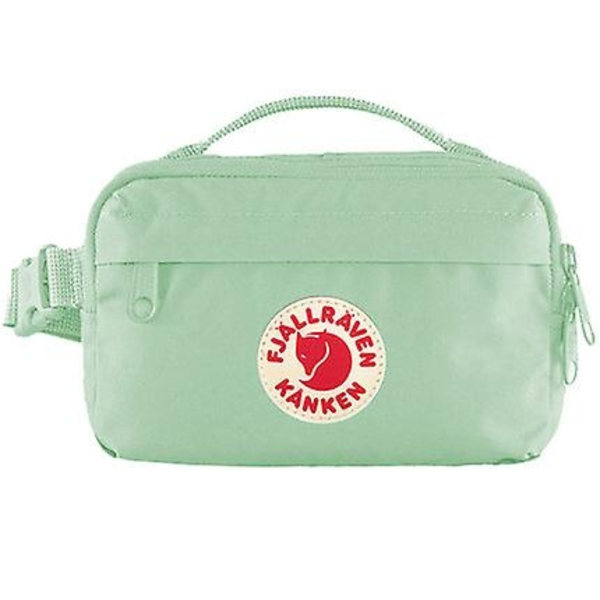 Ryggsäck med hög kapacitet Casual Ryggsäck Student Vattentät Canvas Resor Liten midjeväska Peppermint green