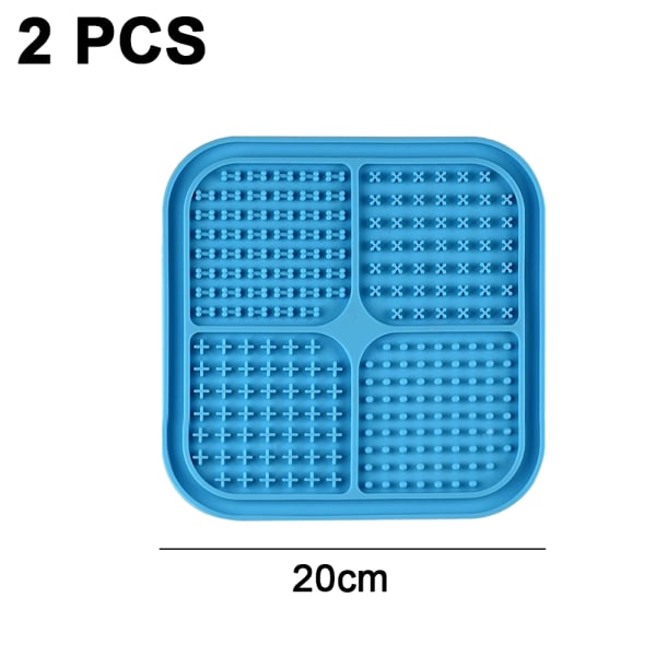 Slickmatta för hundar och katter 2-pack, Långsam Matarskål för Hundar style 2