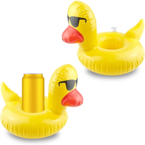 Sommar Pool Födelsedagsfest Uppblåsbar Mugghållare (2-pack)