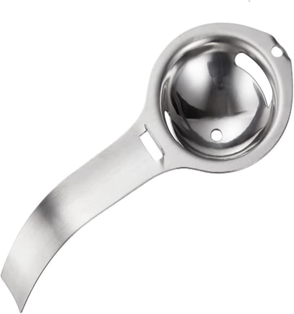 Äggseparator Äggulaseseparator Rostfritt Stål Äggvita Äggulasesil Äggsil Köksredskap för Matlagning (2-pack, Silver)