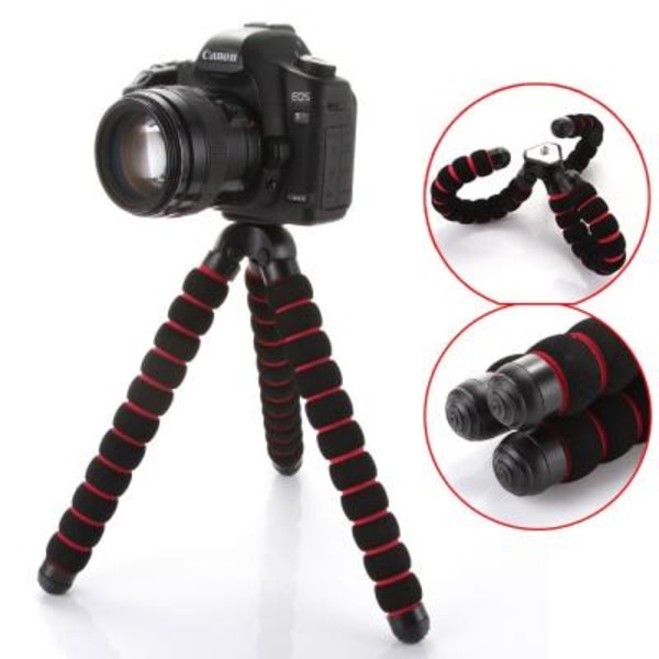 Bläckfisk Selfie Grip Stativ med 360° rotation för Canon Nikon