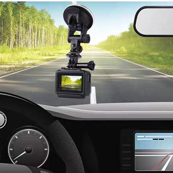 Bilfäste med sugkopp för vindruta, hållare för GoPro Insta360 DJI OSMO Action-kamera