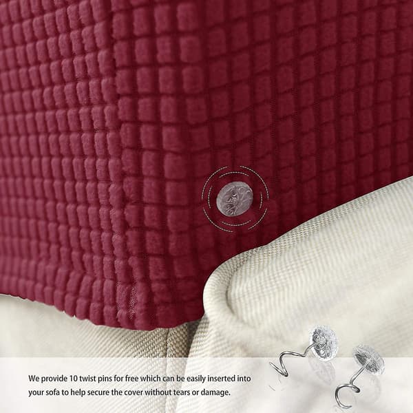Fåtölj armstödsskydd stretch soffa armstödsskydd armstödsöverdrag för stolar Burgundy