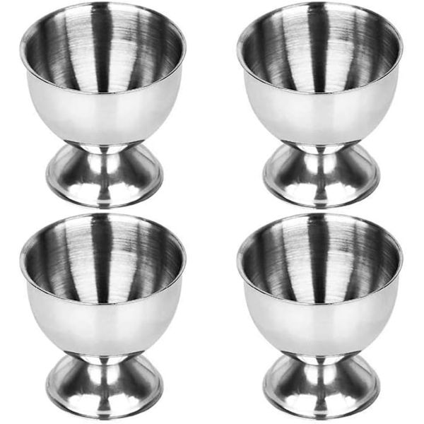 Rostfritt stål Köksdekoration Äggbricka Koppar (Silver) 4st