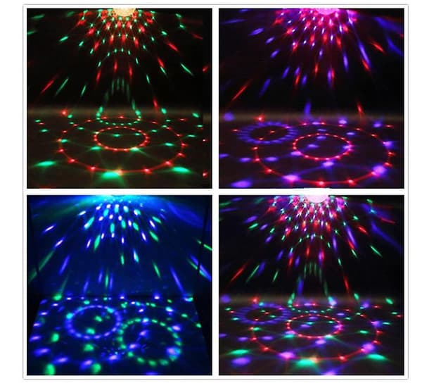Discokula Partyljus Strobe Ljus Fjärrkontrollbelysning