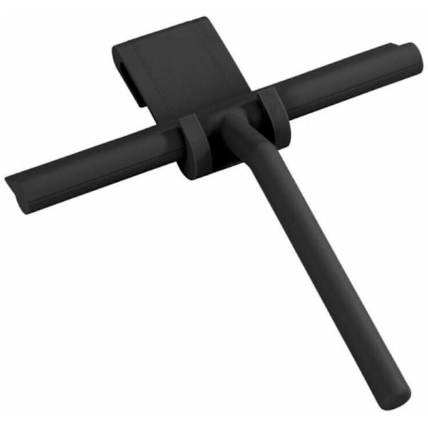 Silikon-duschdörrsskrapa Fönsterrengöringsverktyg - 22,721,5 cm, Svart, 1 st