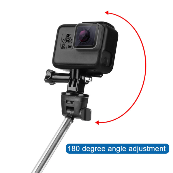 Sportkamera selfiestick lämplig för GoPro utdragbara handhållna DJI OsmoAction-tillbehör