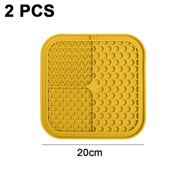 Slickmatta för hundar och katter 2-pack, Långsam Matarskål för Hundar style 1