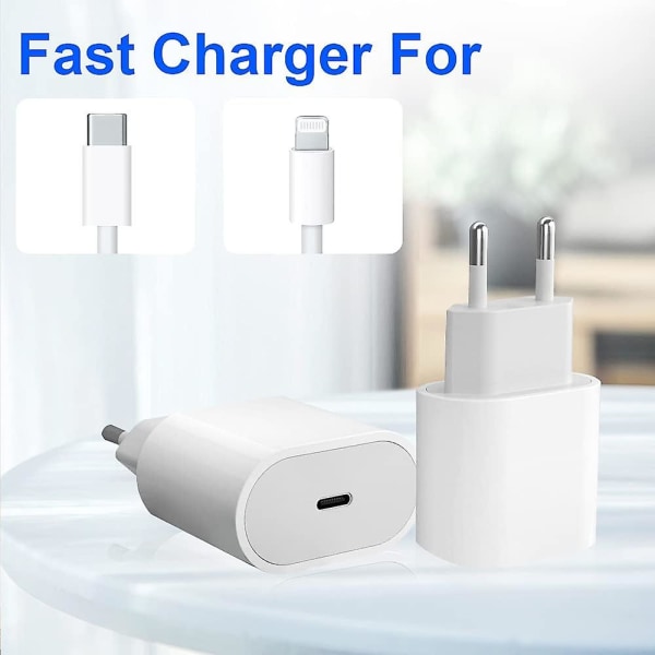 Ny produkt, snabbladdare - 20w Pd Snabbladdare Med 6ft C Till Lightning Kabel Typ C Laddare Adapter, Universal För Iphone Universal Ipad