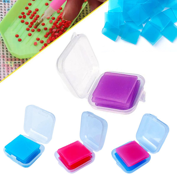6 st 5D Diamantmålning Lera Borrlera DIY Punktmålning