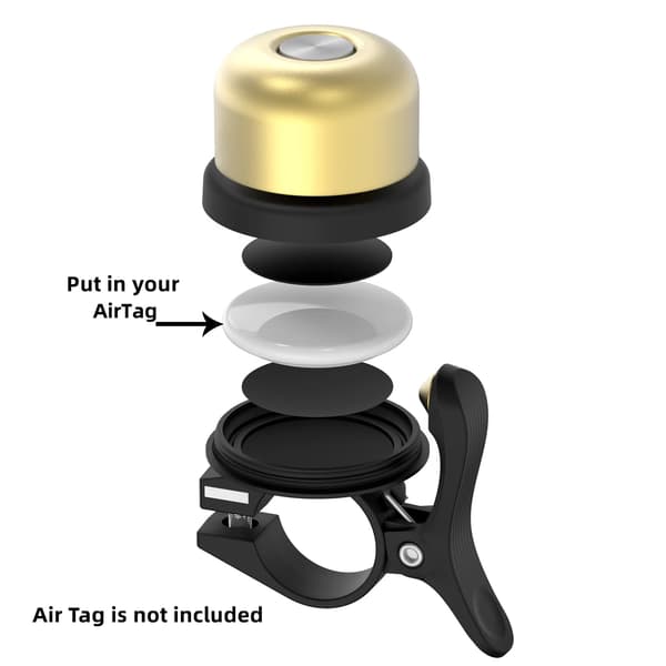 Cykelringklocka med AirTag-hållare