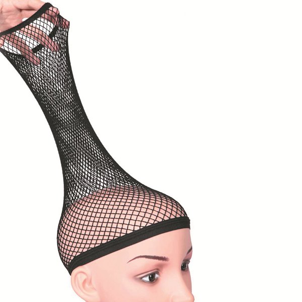 Mesh Perukmössa för Långt Hår Peruknät för Kvinnor 5 Pack Svart