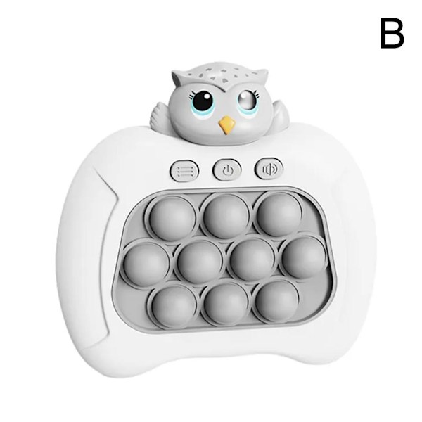 Pop It Spelmaskin Söt Tecknad Dinosaur Astronaut Uggla Förälder-barn owl onesize