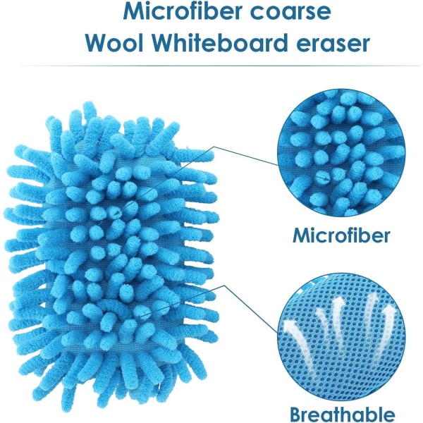 2 st Tvättbara svarta tavla suddgummi, whiteboard suddgummi, torr suddgummi, återanvändbart krita suddgummi