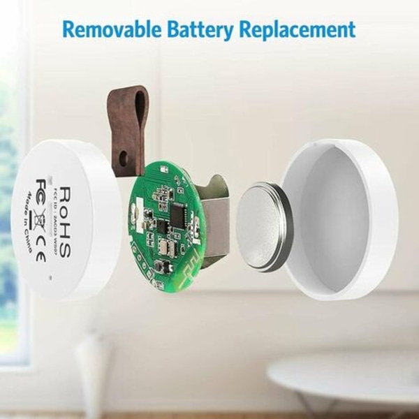 Bluetooth inomhushygrometertermometer, mini inomhustermometer, temperaturövervakningssensor, digital hygrometer för hemmet