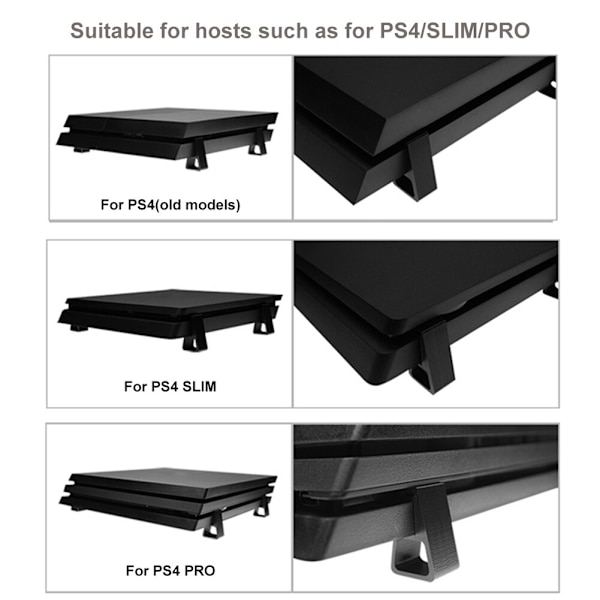 4 st. halkfri silikonbas för värmeavledning för PS4/SLIM/PRO PS4 Old Model