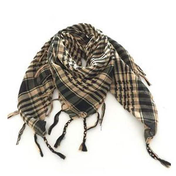 Jul Arab Shemagh Keffiyeh Militär Taktisk Palestina Halsduk Sjal Kafiya Wrap HG Khaki