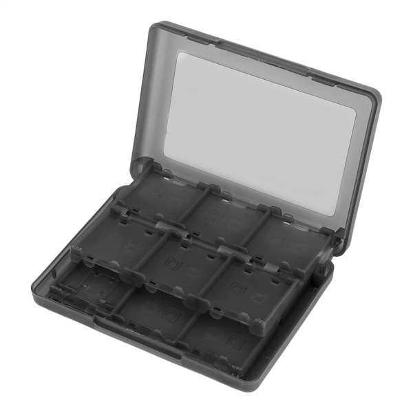 28 i 1 PP Plast Spelkortfodral Patron Förvaringsbox för Nintendo 3DS DSL DSI LL Svart