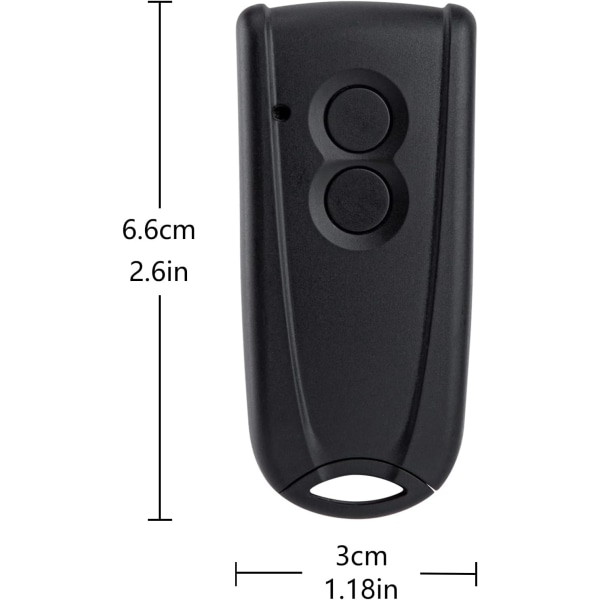 433.92MHz Garageportöppnare Handhållen Fjärrkontroll för Hörmann Handhållna Sändare RSC 2, RSE 2, RSZ 1 för Hörmann LIFTRONIC 500/700/800