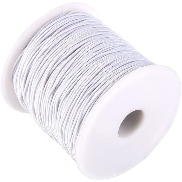 Nylonklädd Elastisk Tråd - 50 meter rulle, 0,6 mm
