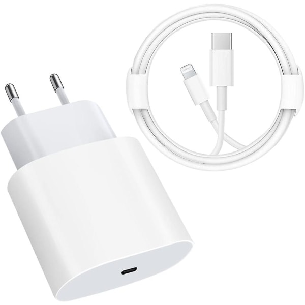 Ny produkt, snabbladdare - 20w Pd Snabbladdare Med 6ft C Till Lightning Kabel Typ C Laddare Adapter, Universal För Iphone Universal Ipad