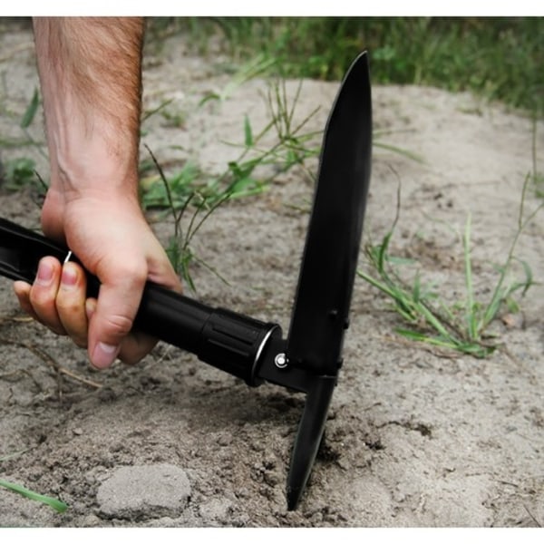 3-i-1 Folding Shovel/Hoe/Saw - Camping