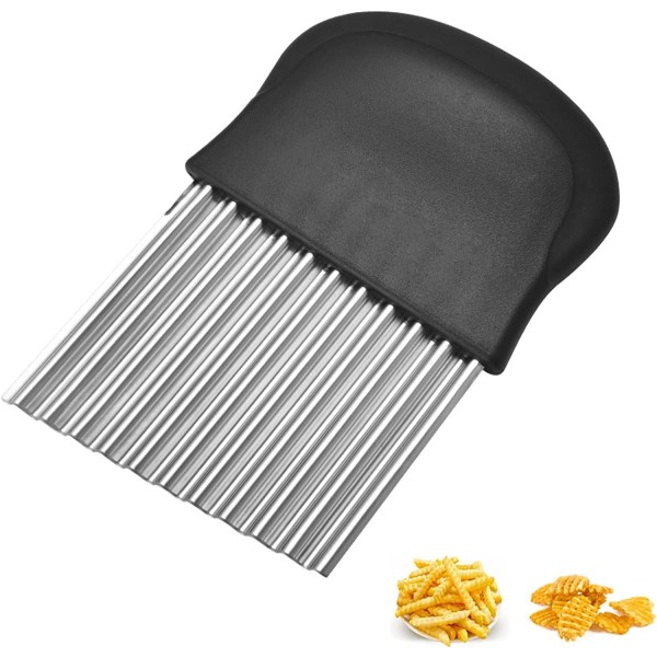 Vågig Pommes Frites-Skärare i Rostfritt Stål