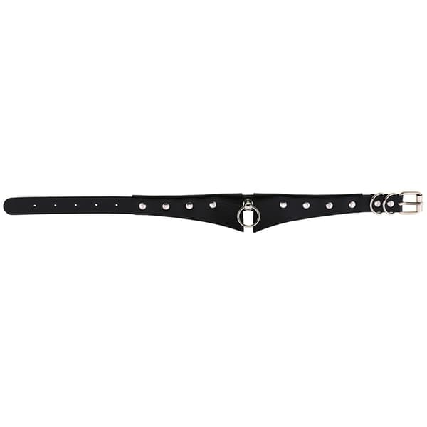 Läder Choker Punk Krage Dam Nitar Dubbade Chocker A6