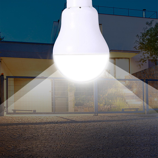 Solcellslampa, solpanel med kabel