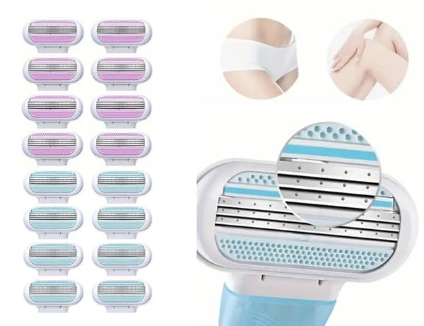 8-pack Rakblad för Kvinnor - Kompatibelt med Gillette Venus pink