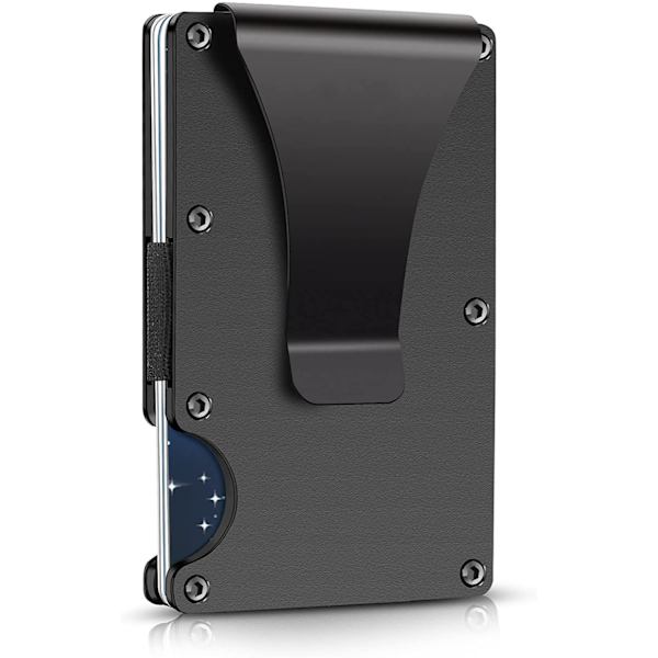 Minimalistisk plånbok för män, Metal Money Clip Wallet, RFID