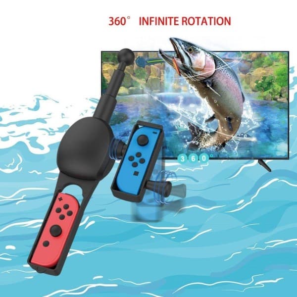 Nintendo Switch fiskespö spelkontroll flerfärgad