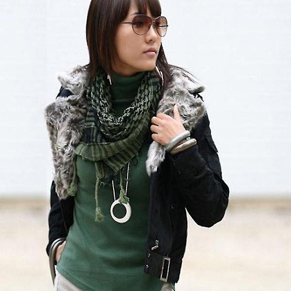 Jul Arab Shemagh Keffiyeh Militär Taktisk Palestina Halsduk Sjal Kafiya Wrap HG Army Green