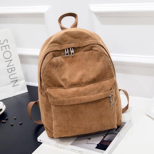 Ryggsäck i collegestil Manchester med frontficka, herr och dam