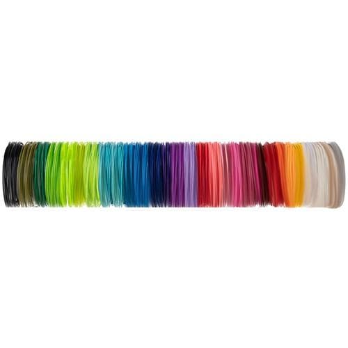 30-pack - Filament PLA för 3D-penna - 1,75 mm x 3 m