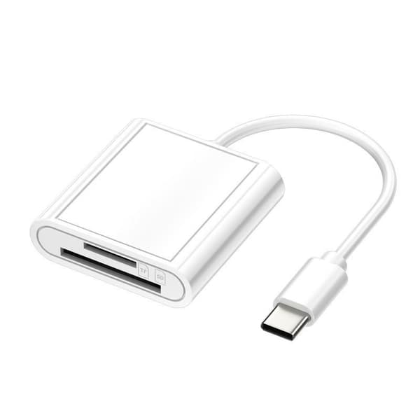 Minneskortläsare SD-kortläsare Lightning / USB-C / USB OTG iPhone Type-C til (SD/TF)