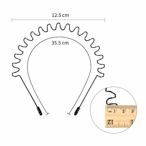 3-pack metall pannband Spring Waves halkfria