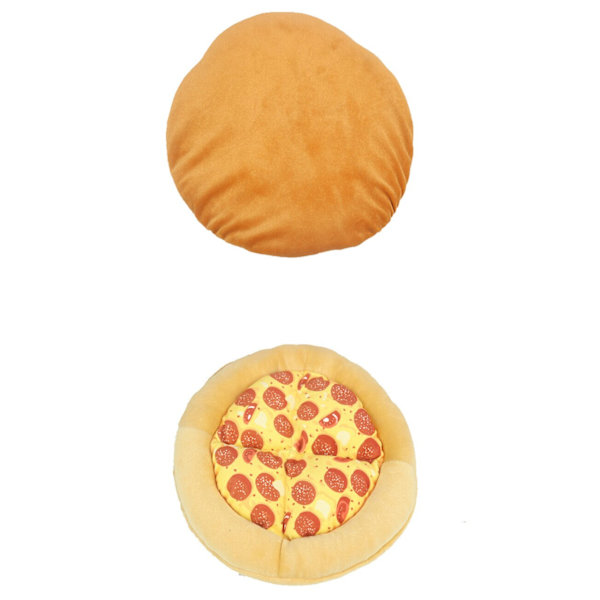 Hundens luktleksak i pizzoform, stark, tålig mot bett och tuggning, interaktiv träningsleksak med ljud