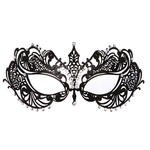 Metall diamant ihålig mask järnmask maskerad rekvisita (typ A) black